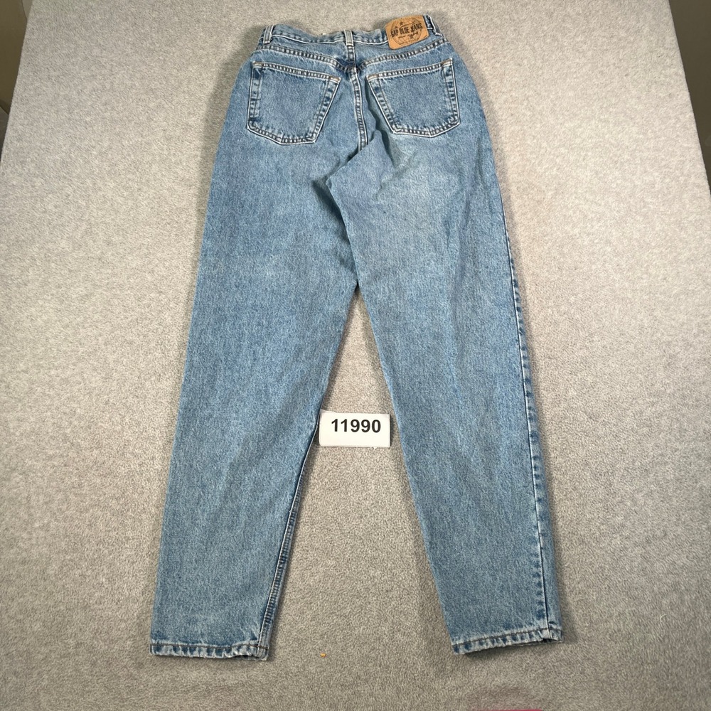 Vintage GAP Reverse Mom Jeans Womens 6 Blue Denim Light Wash Cotton Straight Leg - Picture 10 of 10